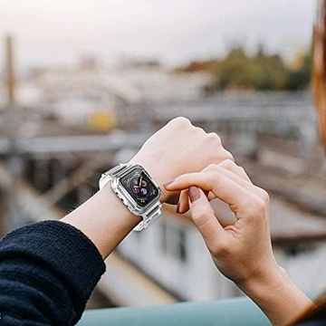 Stylish Clear Watch Band for Apple Watch - Comfortable & Versatile