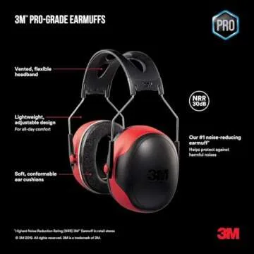 3M Pro-Grade Earmuff, Bluetooth Hearing Protection