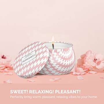 MelodySusie 4 Pack Soy Wax Candles for Home Spa