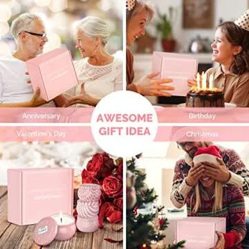 MelodySusie 4 Pack Soy Wax Candles for Home Spa