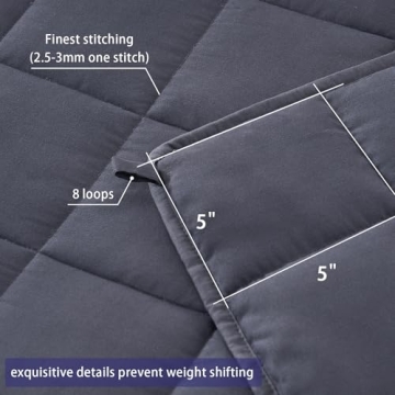 Yescool Weighted Blanket for Adults - Sleep Comfort 20lbs