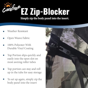 EZ ZipBlocker for 12V RV Awnings - Ultimate Shade Solution