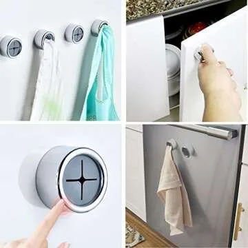 THSIREE Self-Adhesive Towel Hooks - Elegant & Functional