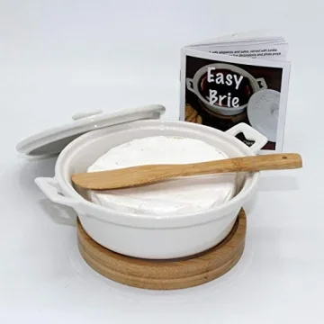 Large Brie Baking Dish with Cookbook & Utensils Set