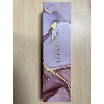 LANDOT Ceramic Hair Straightener Brush for Frizz-Free Shiny Hair