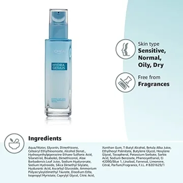 L'Oreal Hydra Genius Oil-Free Moisturizer, Hyaluronic Acid