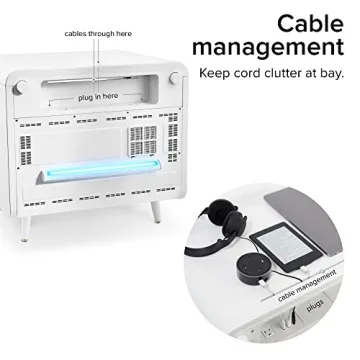 Sobro Smart Side Table with Cooler Wireless Charging Bluetooth