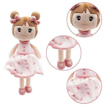 Maxshop 17'' Plush Baby Girl Doll - Safe & Soft Gift