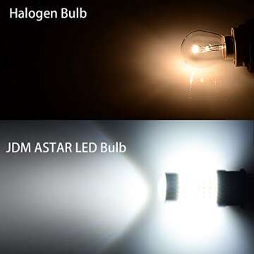 JDM ASTAR Extremely Bright 144-EX Chipsets 3056 3156 3057 3157 LED Bulbs with Projector for Backup R...