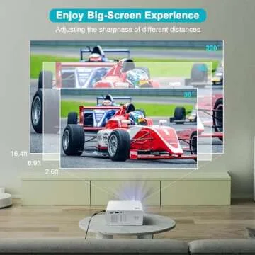 Projector with WiFi Bluetooth 1080P Full HD Outdoor Home