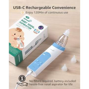 GROWNSY Nasal Aspirator for Babies and Toddlers