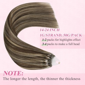 YoungSee Micro Ring Hair Extensions for Effortless Style