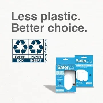 Safer Home Indoor Fly Trap & Refill Cards - 3 Pack