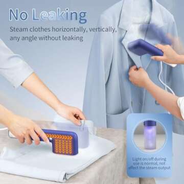 Kebnor Portable Steamer for Effortless Wrinkle Removal on Travel