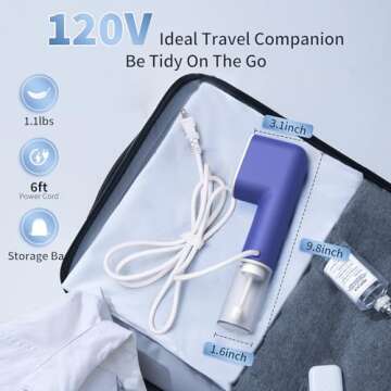 Kebnor Portable Steamer for Effortless Wrinkle Removal on Travel