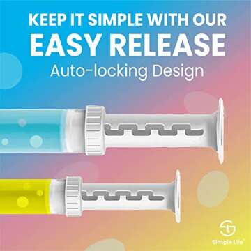 Simple Life Toilet Bowl Cleaner Gel | Fresh Flower Toilet Gel Stamp | Stops Limescale and Stains with Air Freshening Scent | Deodorizing Clean | 32 Stamps, Variety Pack