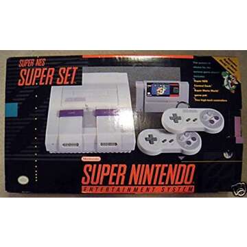 Super Nintendo (SNES) System with Super Mario World