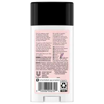 Love Beauty And Planet Deodorant, Murumuru Butter and Rose, 2.95 Oz
