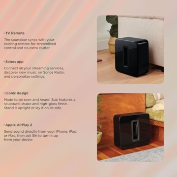 Sonos Sub Wireless Subwoofer - Immersive Home Audio