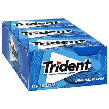 Trident Original Flavor Sugar Free Gum - 12 Packs