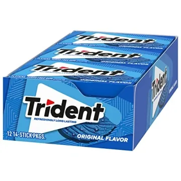 Trident Original Flavor Sugar Free Gum - 12 Packs
