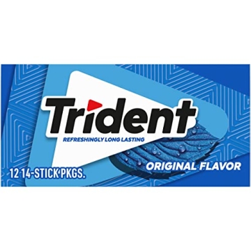 Trident Original Flavor Sugar Free Gum - 12 Packs