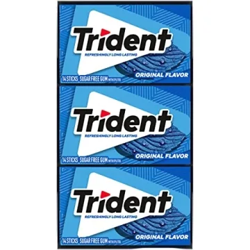 Trident Original Flavor Sugar Free Gum - 12 Packs