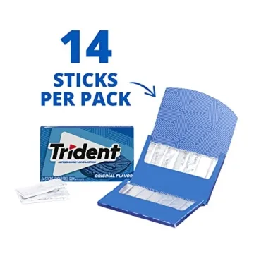 Trident Original Flavor Sugar Free Gum - 12 Packs
