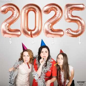 KatchOn Giant Rose Gold 2025 Balloons for Graduation