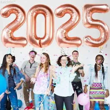 KatchOn Giant Rose Gold 2025 Balloons for Graduation