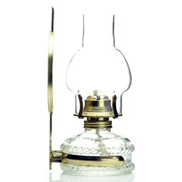 Purism Style 10.25" Kerosene Oil Lamp for Cozy Homes