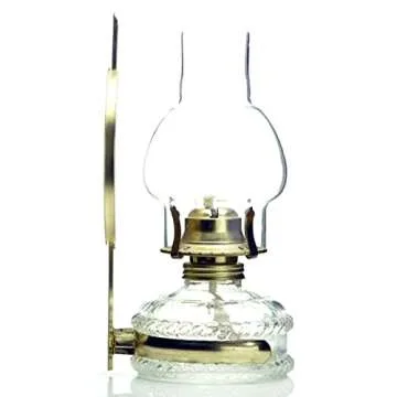 Purism Style 10.25" Kerosene Oil Lamp for Cozy Homes