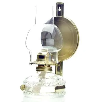 Purism Style 10.25" Kerosene Oil Lamp for Cozy Homes