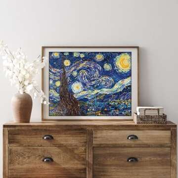 DIAMOND DOTZ Starry Night (Van Gogh) Diamond Painting Kits for Adults - Diamond Art Kits a Relaxing Creative Craft Kit with Dotz Gems 16x20