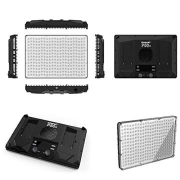 Aputure Amaran P60X Video Panel Light,Color Temperature 3200K-6500K,60w CRI95+/TLCI 97+,5070lux@1m,with Softbox,Support App