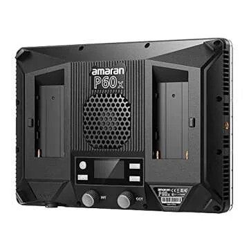 Aputure Amaran P60X Video Panel Light,Color Temperature 3200K-6500K,60w CRI95+/TLCI 97+,5070lux@1m,with Softbox,Support App