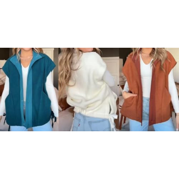 Stylish Athlisan Women's Fleece Vest - Cozy Outerwear