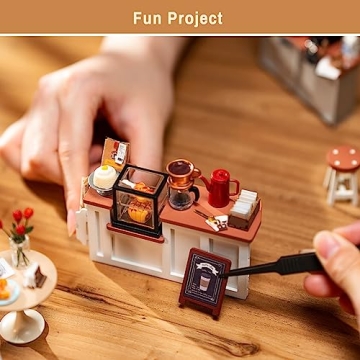 Rolife Coffee Shop Miniature DIY Kit with LED Lights