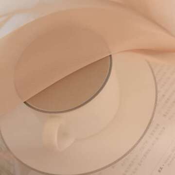 SpaceDresser Sheer Voile Window Treatment Rod Pocket Curtain Panels for Kitchen Bedroom Living Room Drapes Sunlight Filtering Privacy Semi Home Decor Assorted