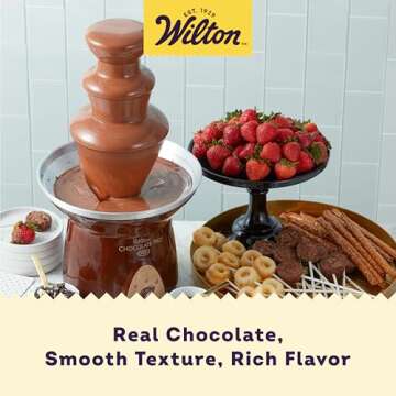 Wilton Chocolate Pro Chocolate Melting Wafers - Fill your Chocolate Fondue Fountain with the Quick M...