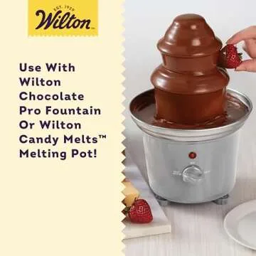 Wilton Chocolate Pro Chocolate Melting Wafers - Fill your Chocolate Fondue Fountain with the Quick Melting Chocolate Wafers for Dessert Dipping Fun, 2-Pound (Pack of 2)