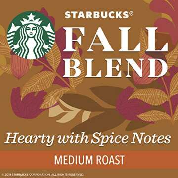 Starbucks Fall Bundle | 10 Ounce Fall Blend Medium Roast Ground Coffee, 11 Ounce Pumpkin Spice Flavored Ground Coffee and 20 Pumpkin Spice Cookie Straws | Limited Edition