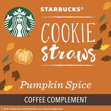 Starbucks Fall Bundle | 10 Ounce Fall Blend Medium Roast Ground Coffee, 11 Ounce Pumpkin Spice Flavored Ground Coffee and 20 Pumpkin Spice Cookie Straws | Limited Edition