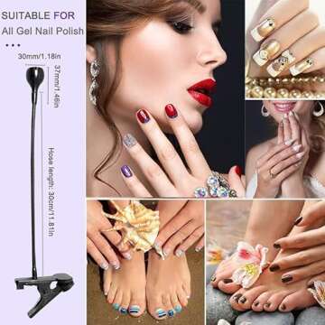 Meitawilltion 3W UV LED Desk Light,Flexible Gooseneck and Clamp Mini Desk Light with Switch,Portable Glue Curing Lamp Light for Mobile Repair Black