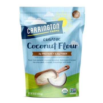 Carrington Farms – Organic Coconut Flour – High Fiber Flour – Light & Fluffy – Gluten-Free S...