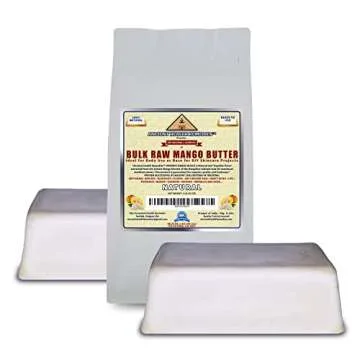 Ancient Health Remedies Organic Unrefined Raw Mango Butter - 2 LB Block for Natural Skin Care Soluti...