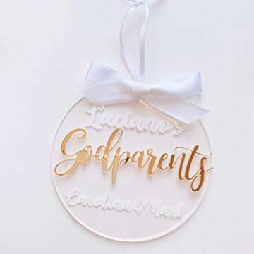 25 Pcs Clear Round Acrylic Christmas Ornaments - Perfect DIY Gift