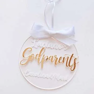 25 Pcs Clear Round Acrylic Christmas Ornaments - Perfect DIY Gift