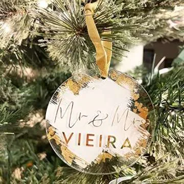 25 Pcs Clear Round Acrylic Christmas Ornaments - Perfect DIY Gift