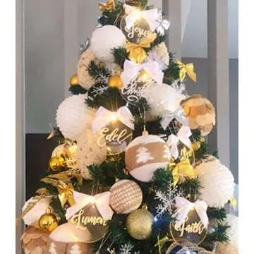 25 Pcs Clear Round Acrylic Christmas Ornaments - Perfect DIY Gift